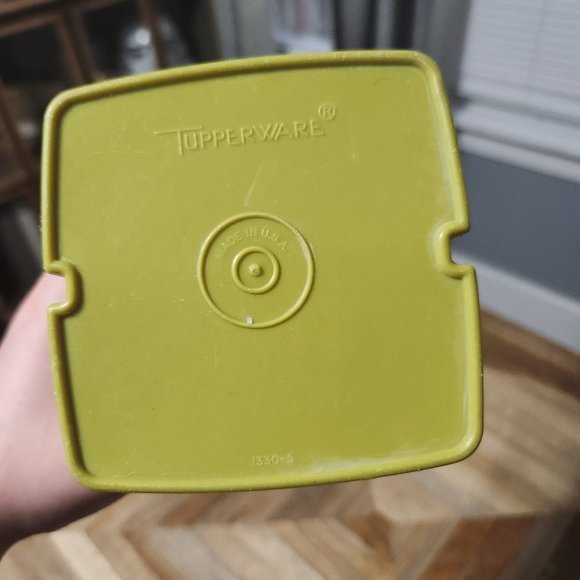 Tupperware Small Pick-A-Deli Pickle Keeper Olice Green Lid Insert 3 pc - Picture 4 of 8